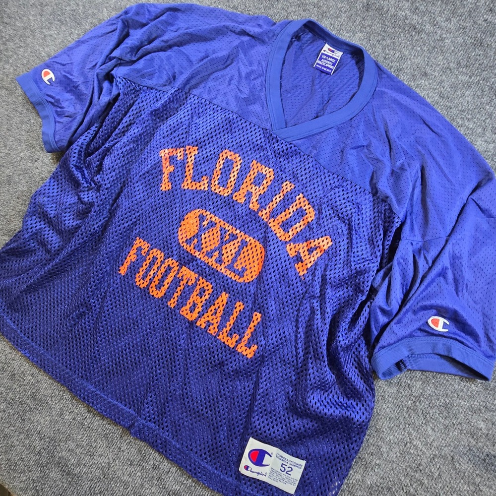 Vintage 90s Champion Florida Gators Mesh Football Practice Jersey Size 52 XXL